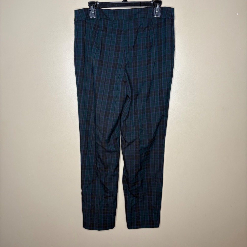 Talbots Signature Plaid Ankle Pants Womens 10 Career Preppy Business Casual - Picture 6 of 9